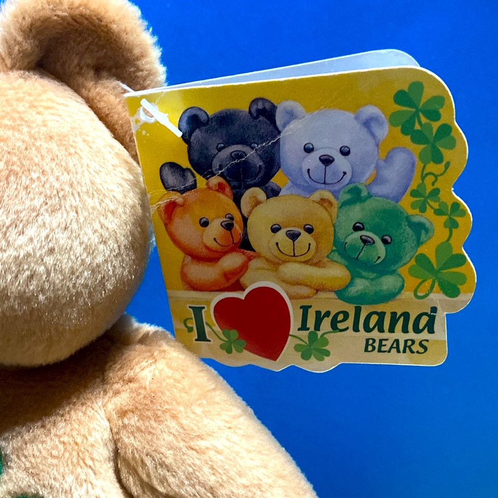 I Love Ireland Teddy Bear Plush Imported Dublin Ireland Carrol’s Irish Gifts 8” - Picture 10 of 15